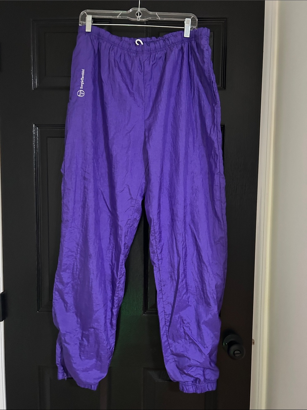 Sergio Tacchini Purple Nylon Joggers